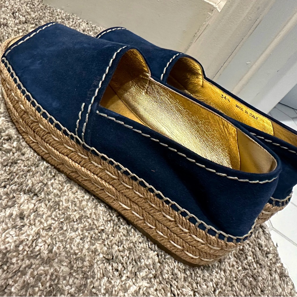 Prada denim espadrilles